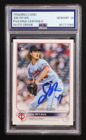 Joe Ryan Signed 2019 Topps Update Series #US222 RC (PSA | Autograph Graded PSA 10) at PristineAuction.com
