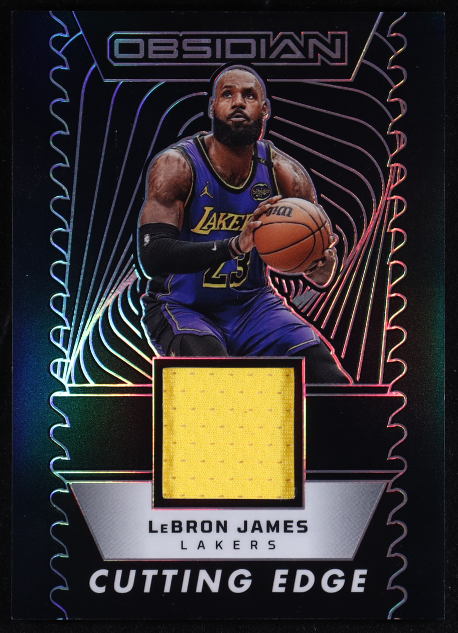 LeBron James 2024-25 Panini Obsidian Cutting Edge Memorabilia #11 #188/249 at PristineAuction.com LeBron James 2024-25 Panini Obsidian Cutting Edge Memorabilia #11 #188/249 at PristineAuction.com