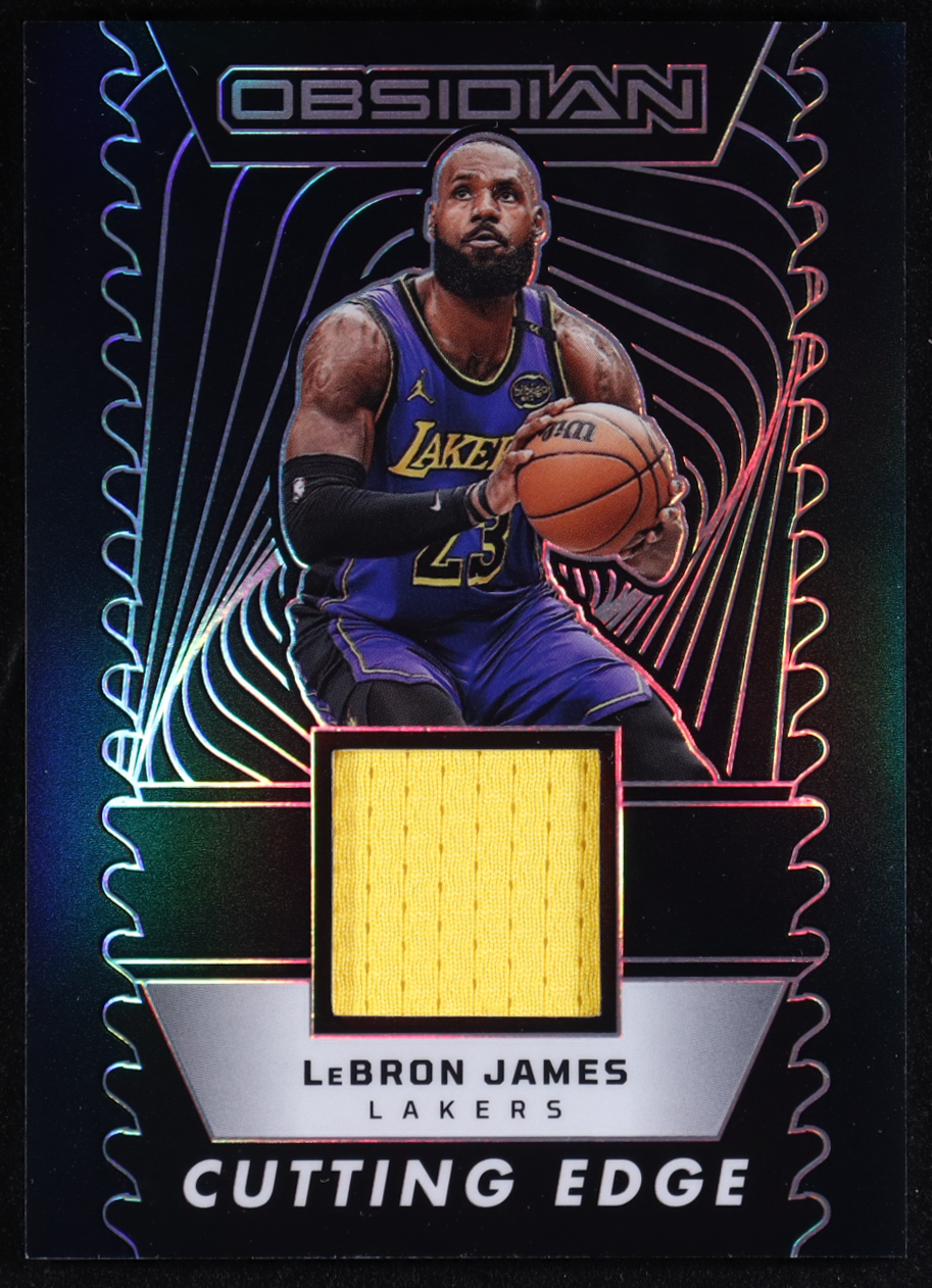 LeBron James 2024-25 Panini Obsidian Cutting Edge Memorabilia #11 #187/249 at PristineAuction.com LeBron James 2024-25 Panini Obsidian Cutting Edge Memorabilia #11 #187/249 at PristineAuction.com
