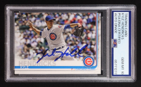 Kyle Hendricks Signed 2019 Topps Update Series One #171 (PSA | Autograph Graded PSA 10) at PristineAuction.com