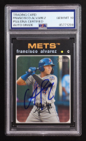 Francisco Alvarez Signed 2020 Topps Heritage #173 RC (PSA | Autograph Graded PSA 10) at PristineAuction.com