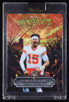 Patrick Mahomes 2025 Wild Card Haunted Hits Monster Hunt Cornfield Orange Cross Hatch #PM #1/4 at PristineAuction.com