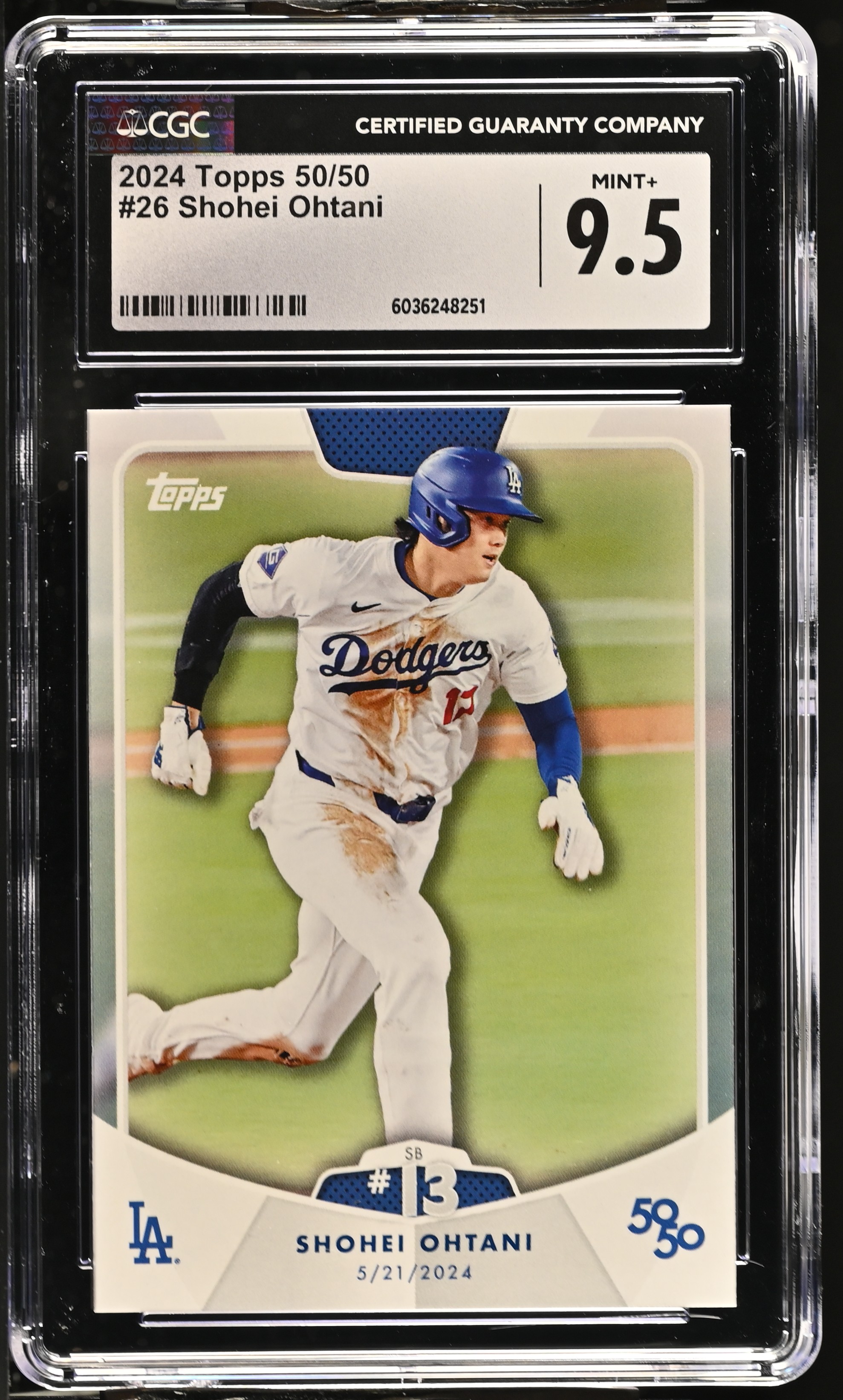 Shohei Ohtani 2024 Topps 50/50 #26 (CGC 9.5) at PristineAuction.com Shohei Ohtani 2024 Topps 50/50 #26 (CGC 9.5) at PristineAuction.com