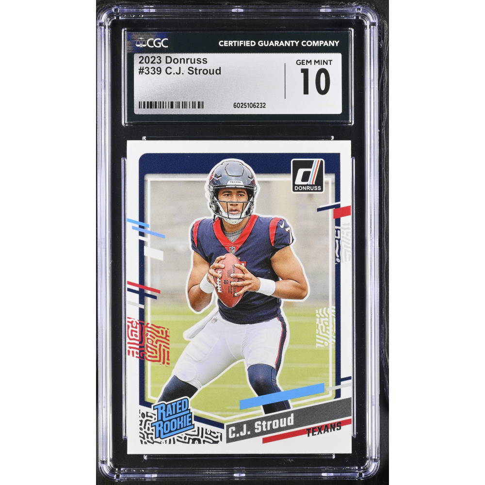 C.J. Stroud 2023 Donruss #339 RR RC (CGC GEM MINT 10) at PristineAuction.com