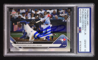 Vladimir Guerrero Jr. Signed 2025 Topps Now #909 (PSA | Autograph Graded PSA 10) at PristineAuction.com