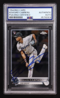 Edward Cabrera Signed 2019 Topps Chrome #64 RC (PSA | Autograph Graded PSA 10) at PristineAuction.com