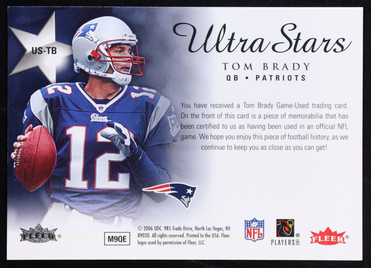Tom Brady 2006 Ultra Stars Jerseys #USTB at PristineAuction.com Tom Brady 2006 Ultra Stars Jerseys #USTB at PristineAuction.com