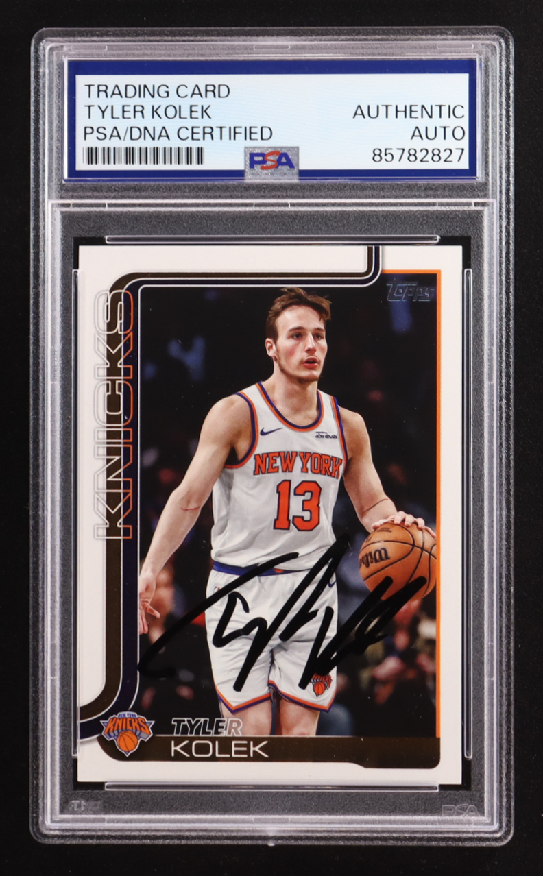 Tyler Kolek Signed 2025-26 Topps #20 (PSA) at PristineAuction.com Tyler Kolek Signed 2025-26 Topps #20 (PSA) at PristineAuction.com