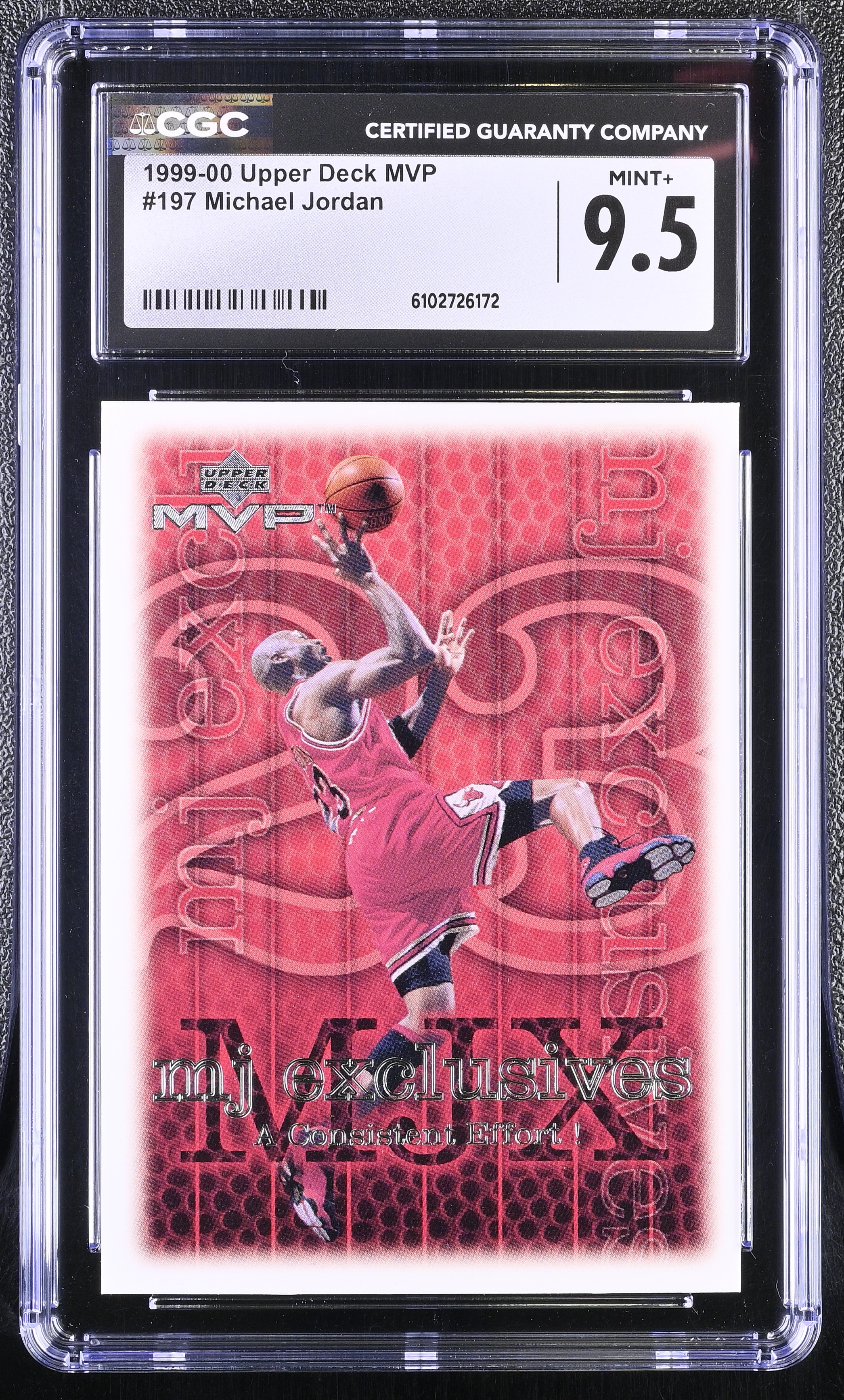 Michael Jordan 1999-00 Upper Deck MVP #197 (CGC 9.5) at PristineAuction.com Michael Jordan 1999-00 Upper Deck MVP #197 (CGC 9.5) at PristineAuction.com