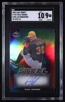 Paul Skenes 2023 Leaf Trinity Steel Autographed Tie-Dye #SPS1 RC #1/1 (SGC 9 | Auto 10) at PristineAuction.com