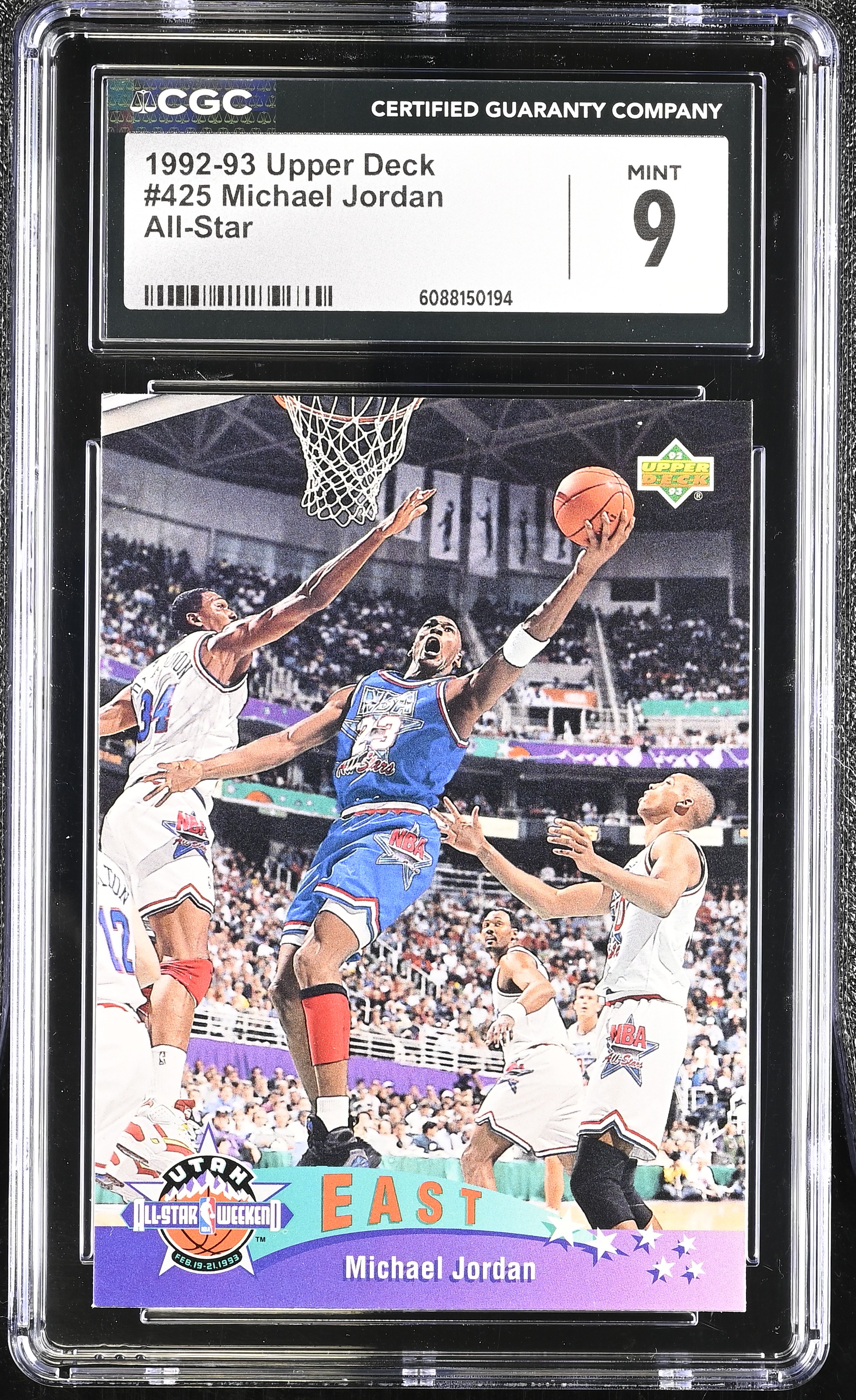 Michael Jordan 1992-93 Upper Deck All-Star #425 (CGC 9) at PristineAuction.com Michael Jordan 1992-93 Upper Deck All-Star #425 (CGC 9) at PristineAuction.com
