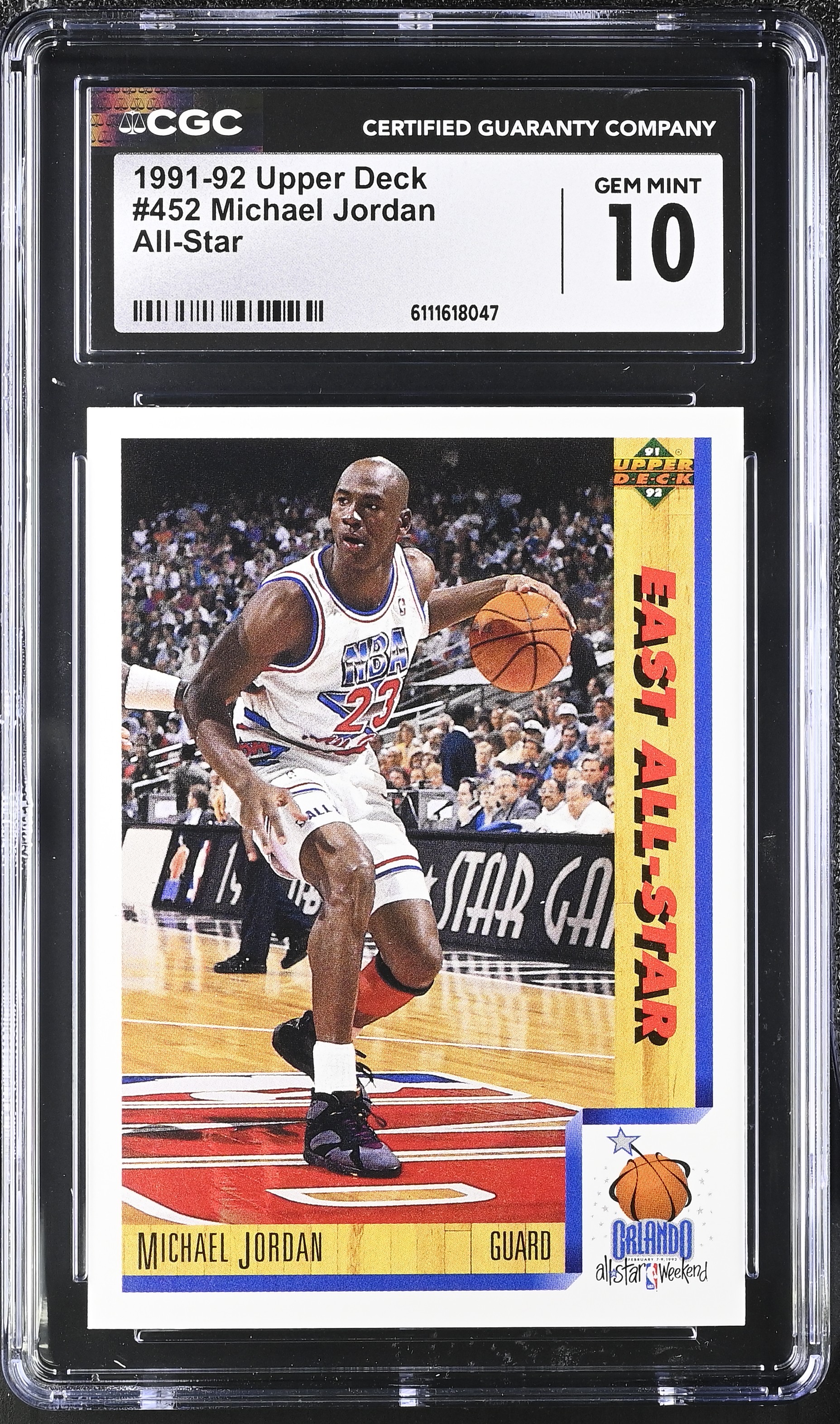 Michael Jordan 1991-92 Upper Deck #452 AS (CGC 10) at PristineAuction.com Michael Jordan 1991-92 Upper Deck #452 AS (CGC 10) at PristineAuction.com