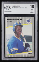 Ken Griffey Jr. 1989 Fleer #548 RC (BCCG 10) at PristineAuction.com