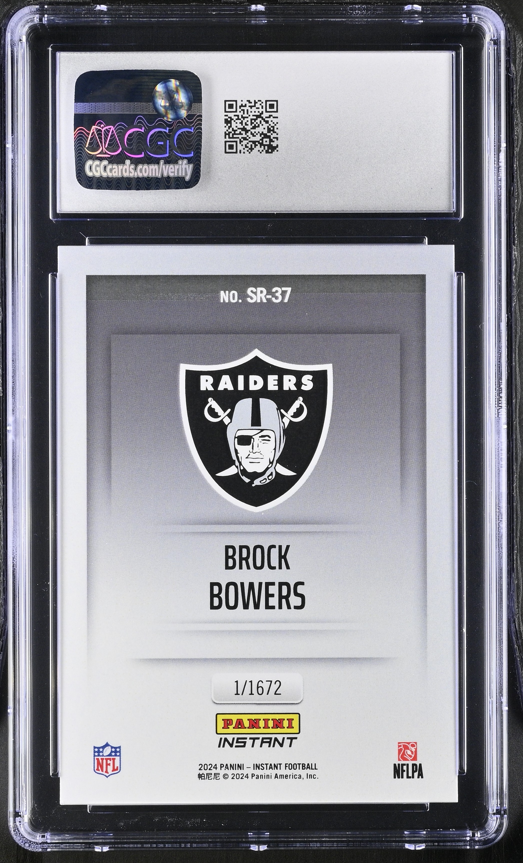 Brock Bowers 2024 Panini Instant Studio Rookies #SR-37 RC (CGC 10) at PristineAuction.com Brock Bowers 2024 Panini Instant Studio Rookies #SR-37 RC (CGC 10) at PristineAuction.com