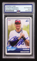 Parker Meadows Signed 2021 Choice #19 RC (PSA) at PristineAuction.com