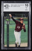 Derek Jeter 1992 Classic Four Sport #231 RC (BCCG 10) at PristineAuction.com
