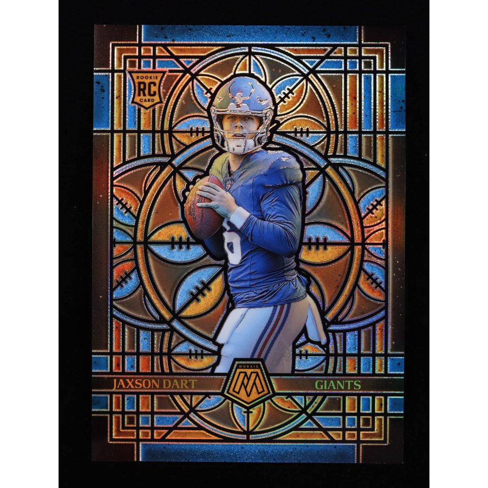 Jaxson Dart 2025 Panini Mosaic Stained Glass Oversized #19 RC at PristineAuction.com