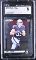 Brock Bowers 2024 Panini Prizm #315 RC (CGC 9) at PristineAuction.com