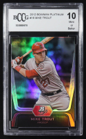 Mike Trout 2012 Bowman Platinum #16 RC (BCCG 10) at PristineAuction.com
