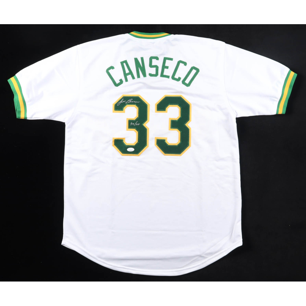Jose Canseco Signed Jersey Inscribed "40/40" (JSA) at PristineAuction.com