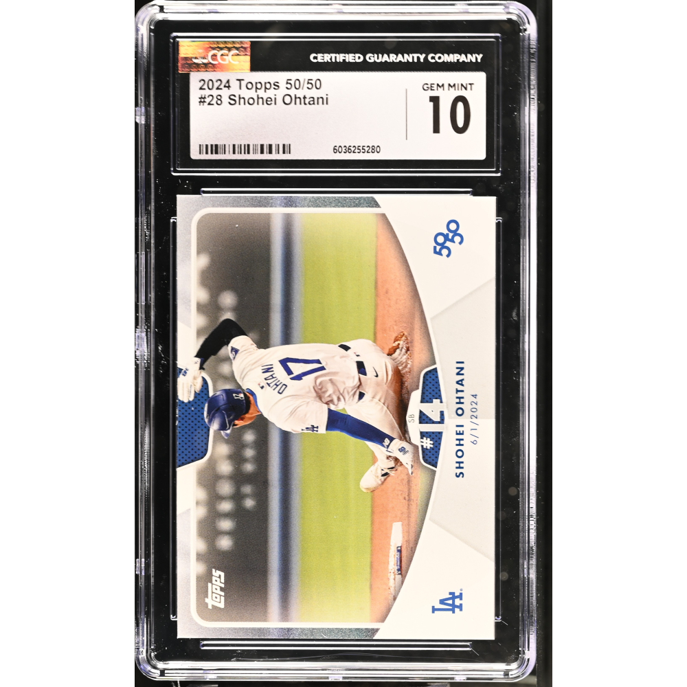 Shohei Ohtani 2024 Topps 50/50 #28 (CGC 10) at PristineAuction.com