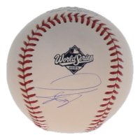 Hyeseong Kim Signed Official 2025 World Series Logo Baseball (JSA) at PristineAuction.com