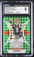 Joe Burrow 2024 Panini Mosaic Epic Performers Green #EP-JB (CGC 9) at PristineAuction.com