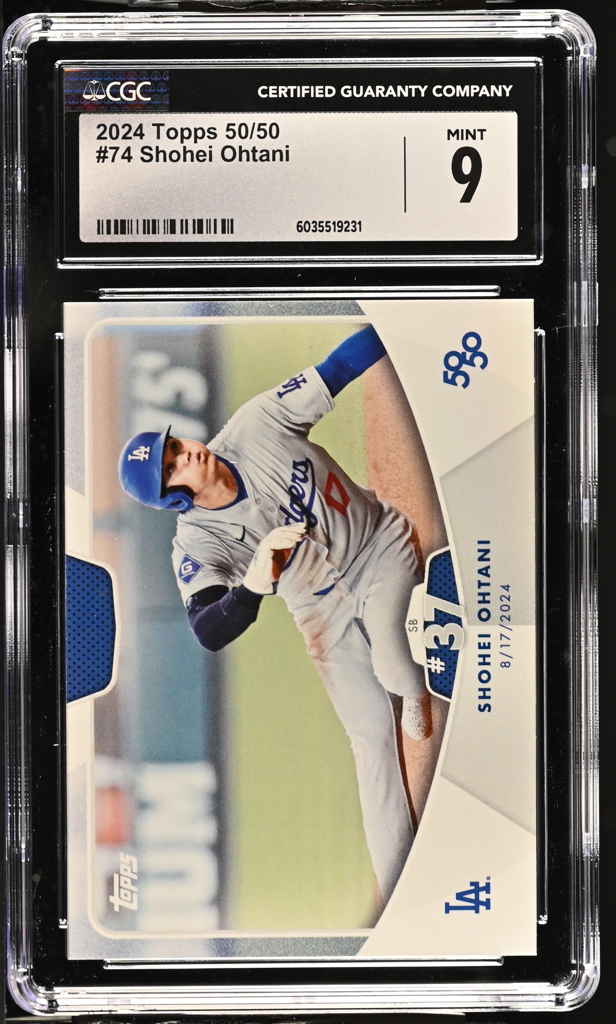 Shohei Ohtani 2024 Topps 50/50 #74 (CGC 9) at PristineAuction.com Shohei Ohtani 2024 Topps 50/50 #74 (CGC 9) at PristineAuction.com