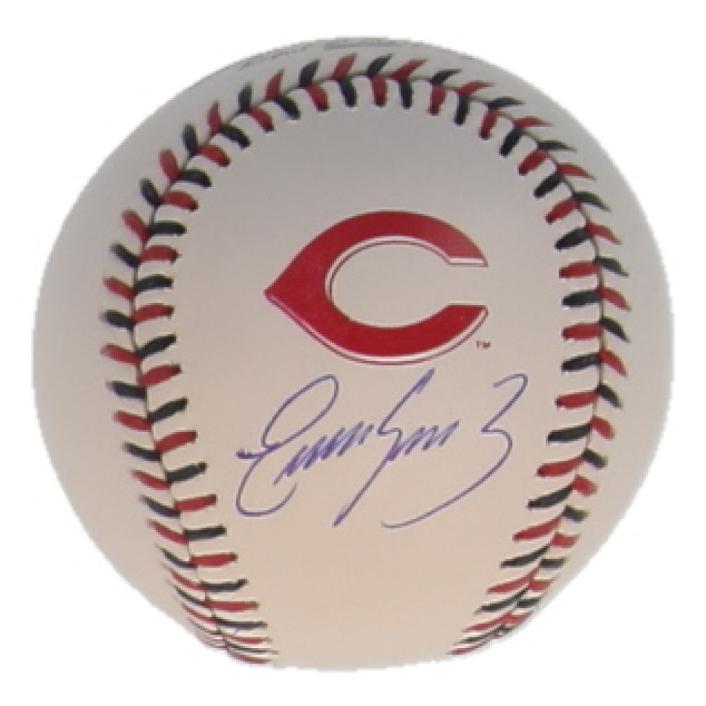 Eugenio Suarez Signed OML Reds Logo Baseball (JSA) at PristineAuction.com