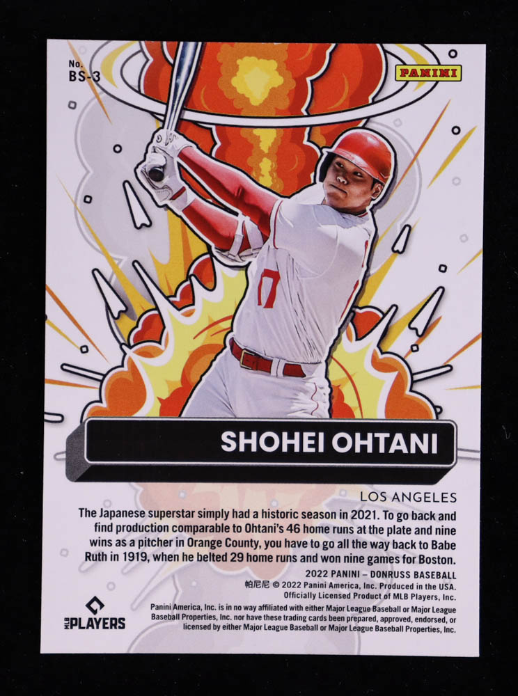 Shohei Ohtani 2022 Donruss Bomb Squad Vector #3 at PristineAuction.com Shohei Ohtani 2022 Donruss Bomb Squad Vector #3 at PristineAuction.com