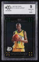 Kevin Durant 2007-08 Topps #112 RC (BCCG 9) at PristineAuction.com