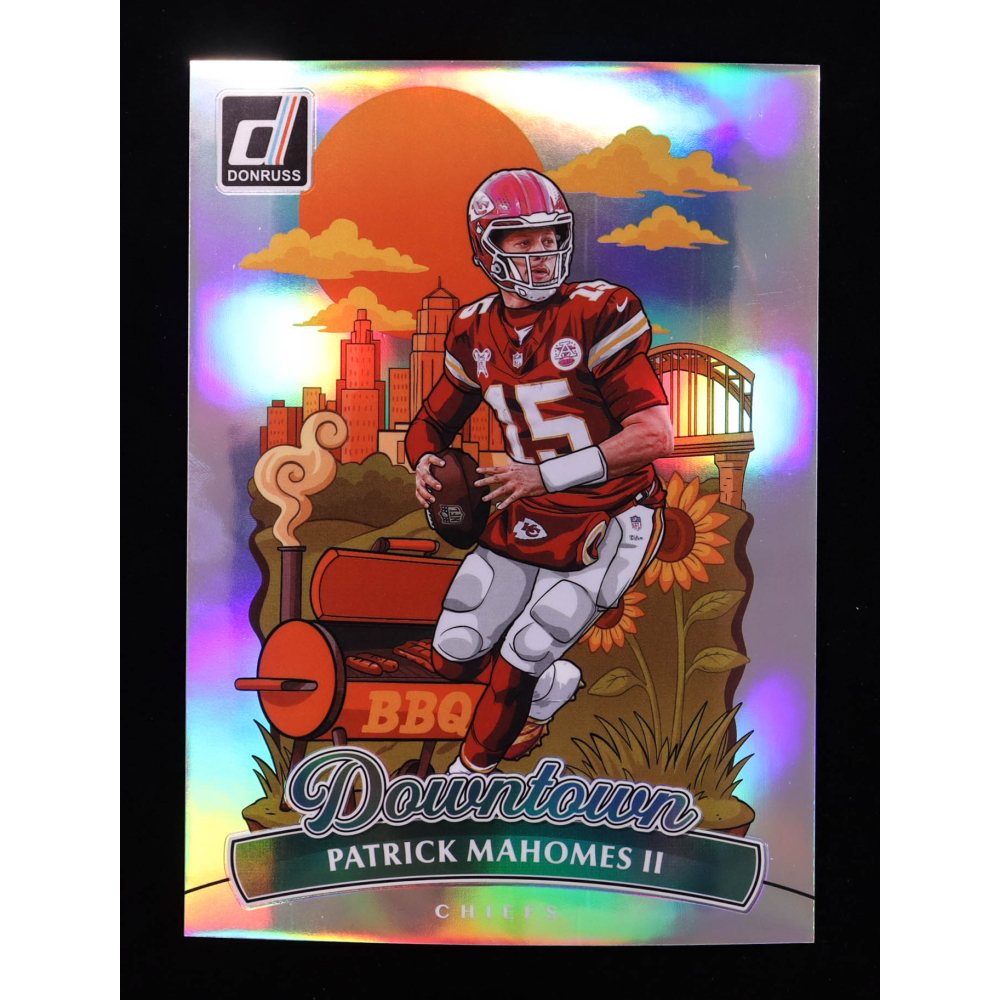 Patrick Mahomes 2025 Donruss Downtown! Oversize #8 at PristineAuction.com