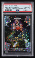 Giannis Antetokounmpo 2018-19 Panini Prizm Fireworks Prizms Fast Break #18 (PSA 10) at PristineAuction.com