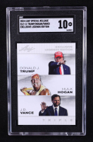 Donald Trump / JD Vance / Hulk Hogan 2024 Leaf Special Release Exclusive Edition Triple #ELE-11 (SGC 10) at PristineAuction.com