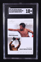 Manny Pacquiao / Floyd Mayweather Jr. 2022 Leaf Special Release Exclusive Legends Edition Double #MP-FM (SGC 10) at PristineAuction.com