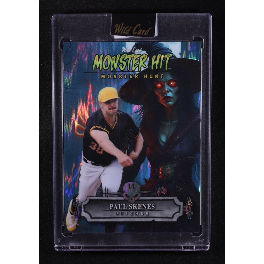 Paul Skenes 2025 Wild Card Monster Hit Monster Hunt Witch Blue Shock #MHWHPS #1/1 at PristineAuction.com