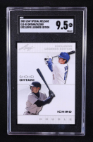 Ichiro / Shohei Ohtani 2023 Leaf Special Release Exclusive Legends Edition Double #ELE-03 (SGC 9.5) at PristineAuction.com