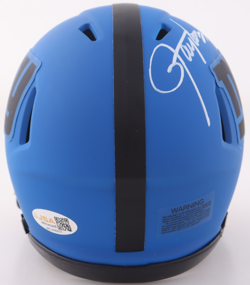 Lawrence Taylor Signed Giants Rave Alternate Speed Mini Helmet (JSA) at PristineAuction.com Lawrence Taylor Signed Giants Rave Alternate Speed Mini Helmet (JSA) at PristineAuction.com