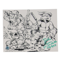 Greg Berg Signed "Teenage Mutant Ninja Turtles" 8x10 Photo Inscribed "Turtle Power!" & "From Donatello" (Beckett) at PristineAuction.com