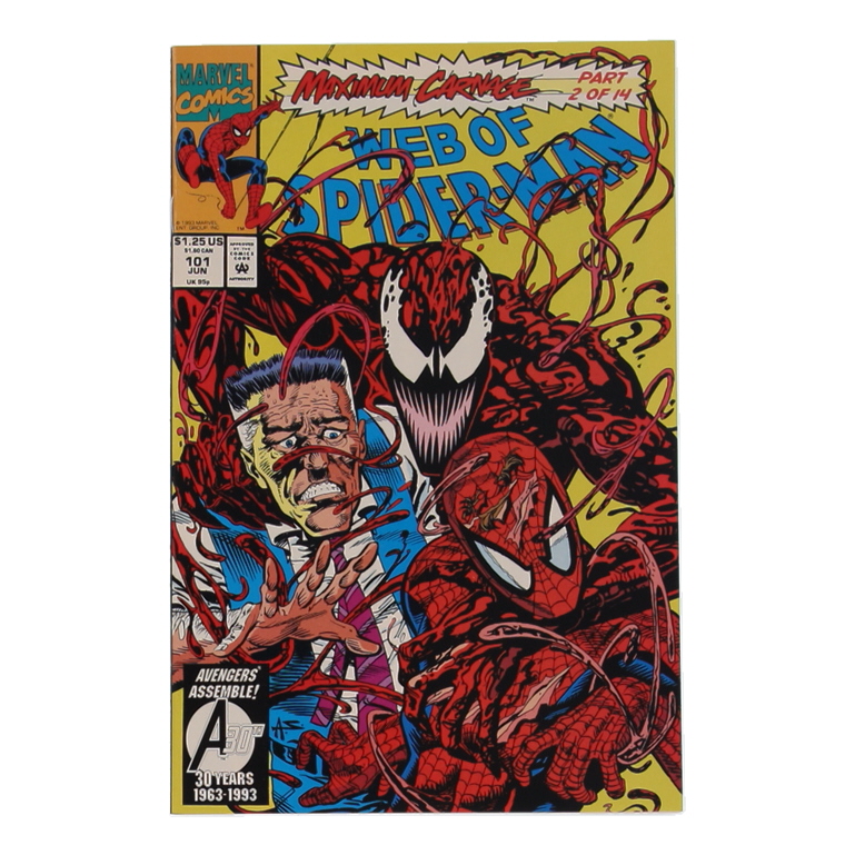 1993 "Web of Spider-Man" Issue #101 Marvel Comic Book at PristineAuction.com 1993 "Web of Spider-Man" Issue #101 Marvel Comic Book at PristineAuction.com