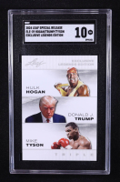 Mike Tyson / Donald J. Trump / Hulk Hogan 2024 Leaf Special Release Exclusive Legends Edition Triple #ELE-39 (SGC 10) at PristineAuction.com