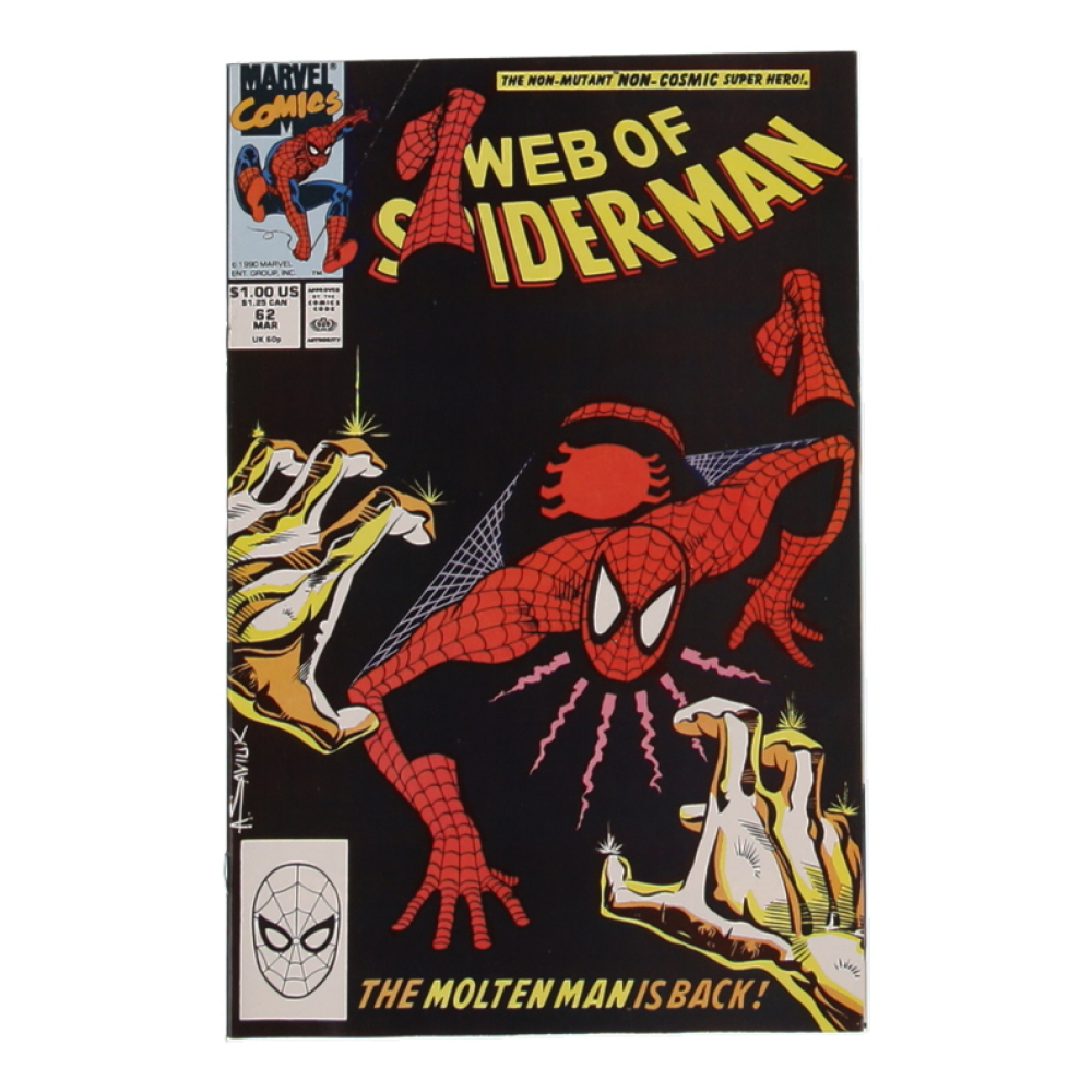 1990 "Web of Spider-Man" Issue #62 Marvel Comic Book at PristineAuction.com
