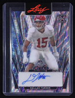 Dallas Turner 2024 Leaf Metal Autographs Air Wave #BADT2 #1/1 RC at PristineAuction.com