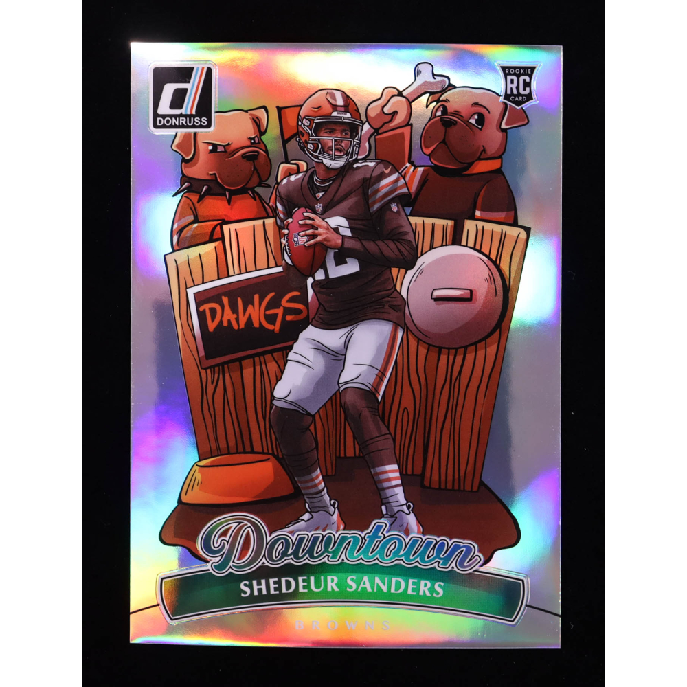 Shedeur Sanders 2025 Donruss Downtown! Oversize #17 RC at PristineAuction.com