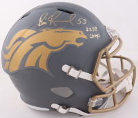 Bill Romanowski Signed Broncos Full-Size Slate Alternate Speed Helmet Inscribed "2x SB Champs" (Beckett) at PristineAuction.com