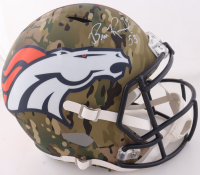 Bill Romanowski Signed Broncos Full-Size Camo Alternate Speed Helmet (Beckett) at PristineAuction.com