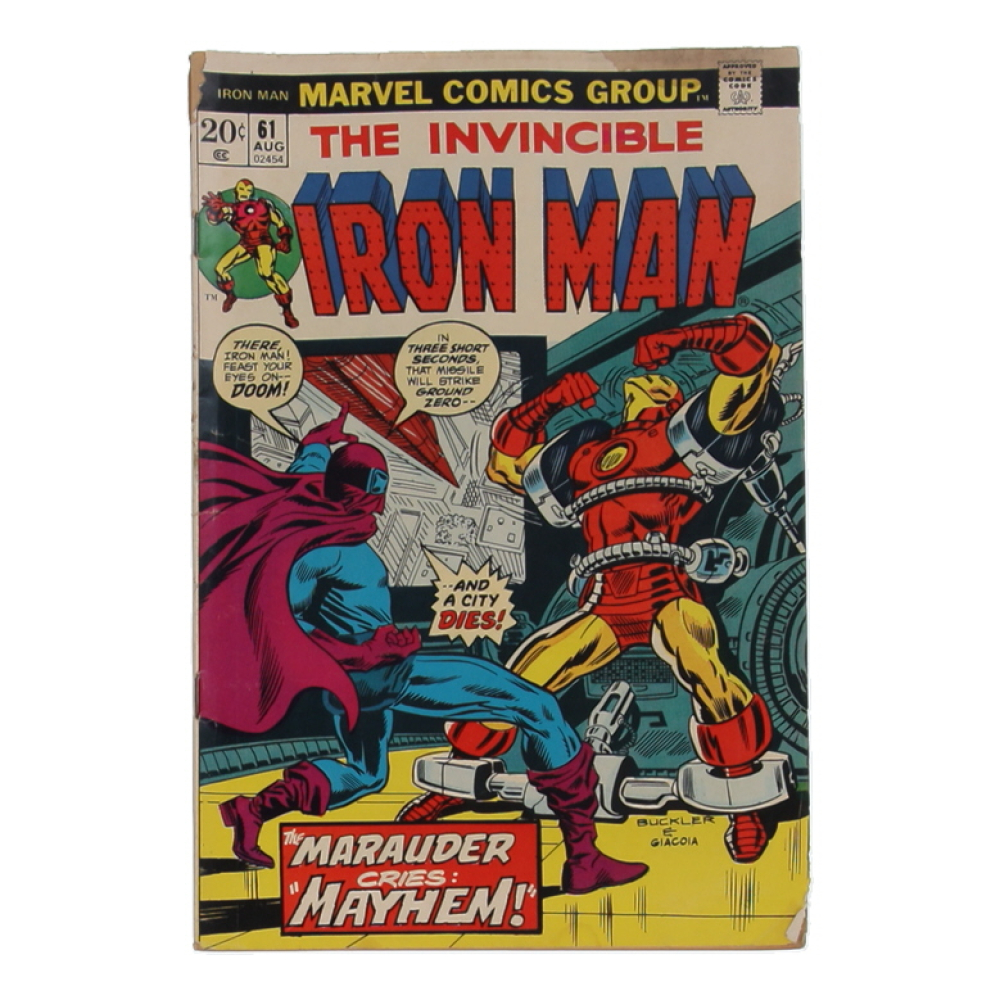 1973 "The Invincible Iron Man" Issue #61 Marvel Comic Book at PristineAuction.com