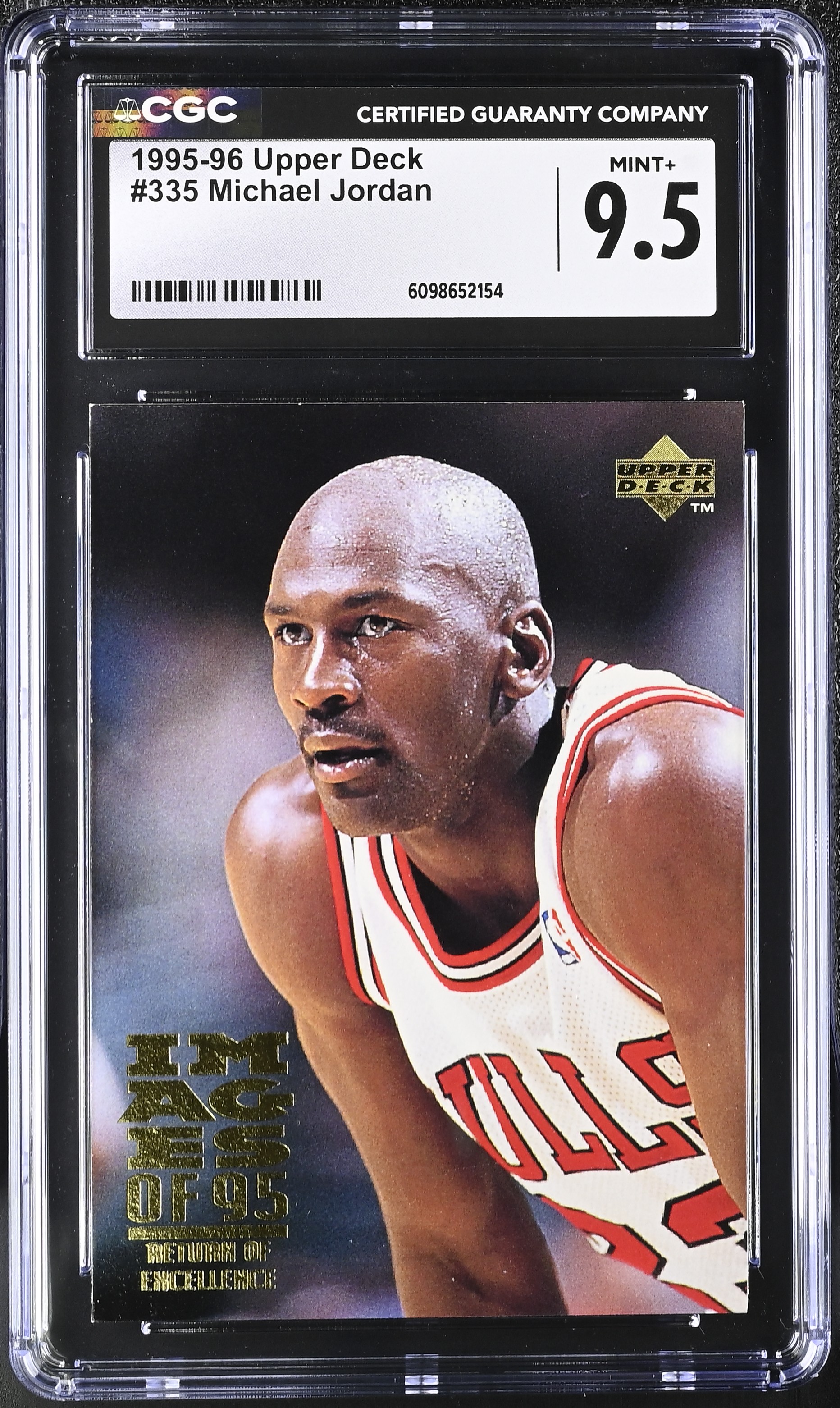 Michael Jordan 1995-96 Upper Deck #335 (CGC 9.5) at PristineAuction.com Michael Jordan 1995-96 Upper Deck #335 (CGC 9.5) at PristineAuction.com