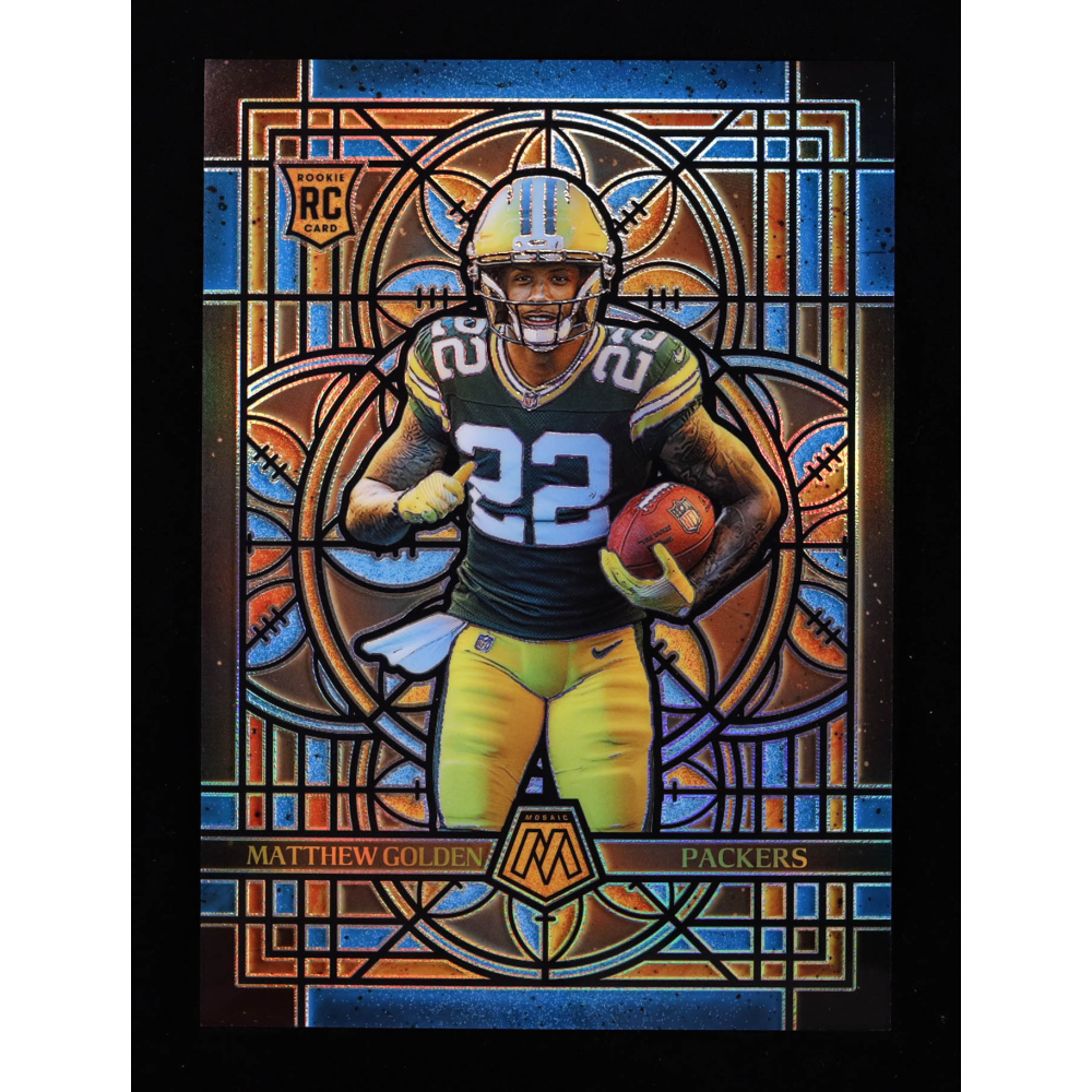 Matthew Golden 2025 Panini Mosaic Stained Glass Oversized #10 RC at PristineAuction.com