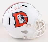 Dre Greenlaw Signed Broncos Full-Size Throwback Alternate Speed Helmet (Beckett) at PristineAuction.com